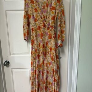 Floral Long Sleeve Maxi Dress